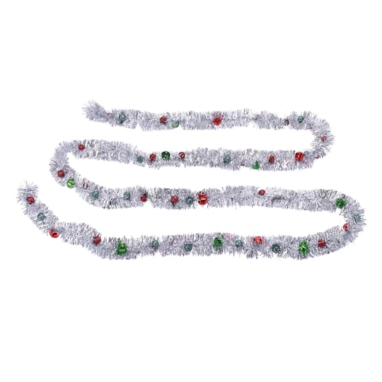 70" Tinsel Sleigh Bell Ornament Garlands, 6ct. By Melrose | Michaels®